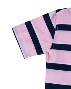Boys Fashion Striped Pink Shirt
