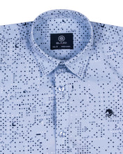 Load image into Gallery viewer, Boys Fashion Printed Sky Blue Shirt
