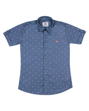Load image into Gallery viewer, Boys Fashion Dotted Grey Shirt
