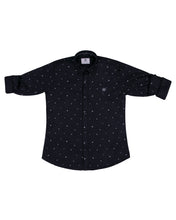 Load image into Gallery viewer, Boys Fashion Dotted Dark Grey Shirt
