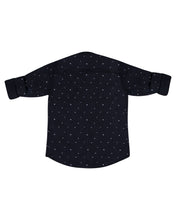 Load image into Gallery viewer, Boys Fashion Dotted Dark Grey Shirt

