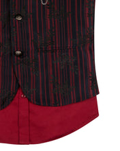 Load image into Gallery viewer, Boys Fashion Maroon Printed Waist Coat With Shirt
