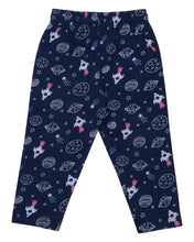 Load image into Gallery viewer, Boys Printed Navy Blue Night Suit
