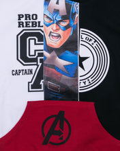 Load image into Gallery viewer, Boys Captain America Hoodies T Shirt
