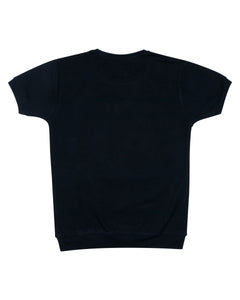 Boys Velocity Printed Navy blue T Shirt