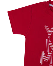 Load image into Gallery viewer, Boys Casual Printed Red Round Neck T Shirt
