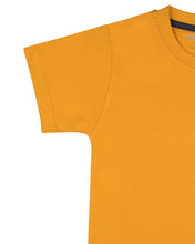 Load image into Gallery viewer, Boys Casual Printed Yellow Round Neck T Shirt
