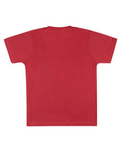 Load image into Gallery viewer, Boys Printed Red Casual T Shirt
