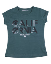 Load image into Gallery viewer, Girls Printed Green Casual Top
