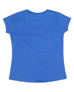 Girls Printed Blue Casual Top