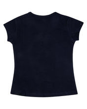 Load image into Gallery viewer, Girls Printed Navy Blue Casual Top
