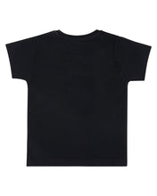 Load image into Gallery viewer, Black Printed Casual Round Neck T-Shirt

