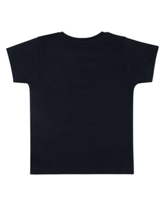 Navy Blue Printed Casual T-Shirt