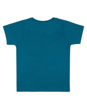 Load image into Gallery viewer, Blue Casual Printed Round Neck T-Shirt

