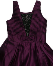Load image into Gallery viewer, Girls Embellished Purple Party Gown With Shrug
