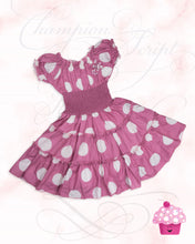 Load image into Gallery viewer, Girls Fashion Dotted Pink Frock

