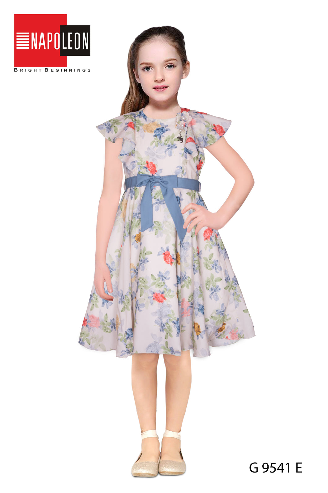 Girls Party Frock Blue