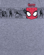 Load image into Gallery viewer, Boys Solid Spiderman Printed Grey Night Suit
