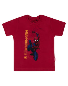 Spider Man Super Hero Red Casual T Shirt