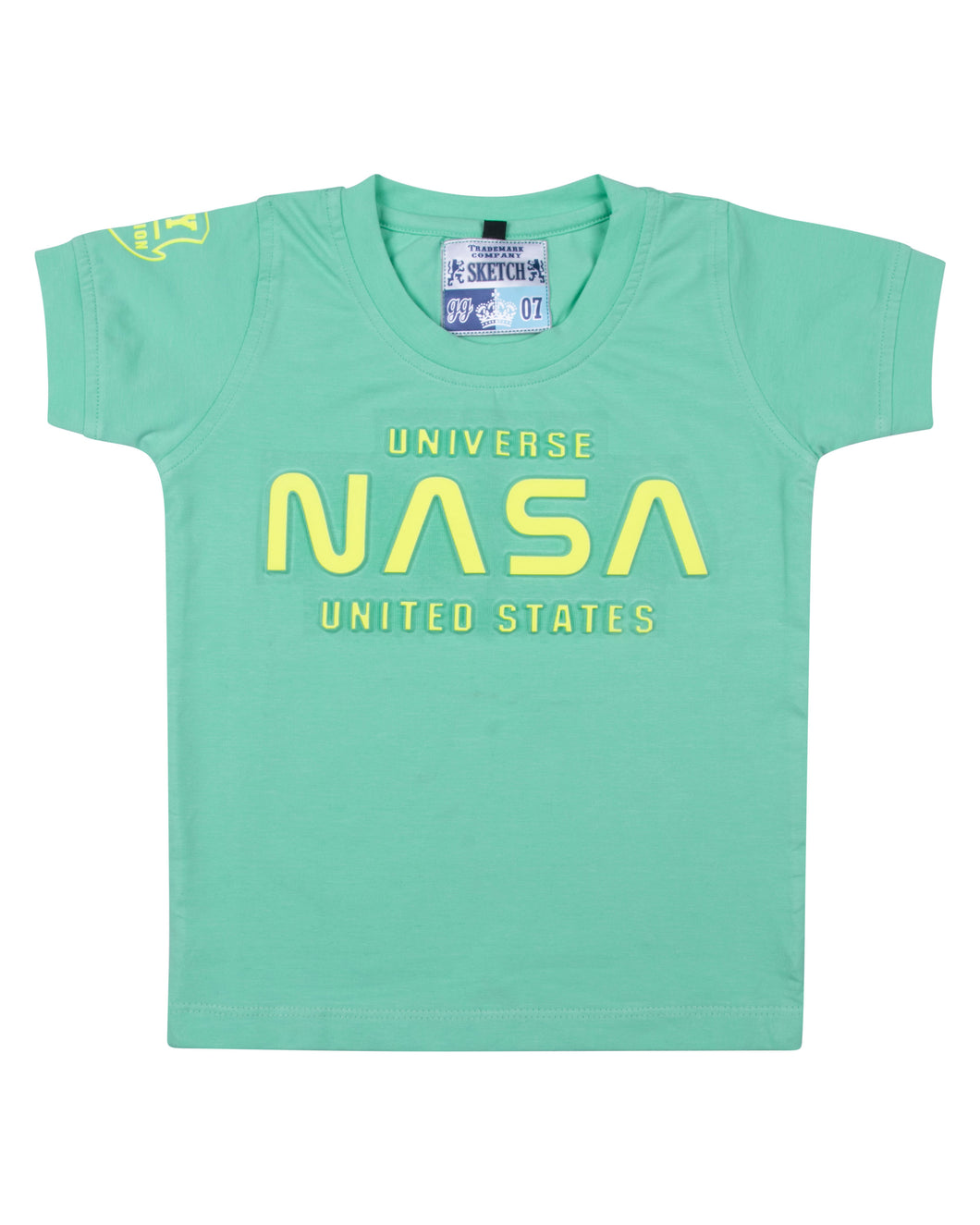 Boys Embossed Nasa Printed T Shirt