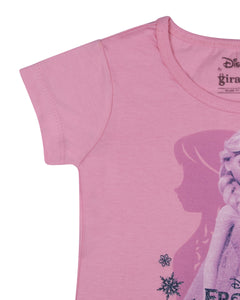 Girls Frozen Printed Casual T Shirt