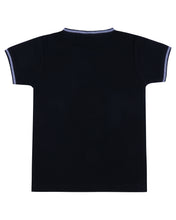 Load image into Gallery viewer, Black &amp; White Printed Round Neck T-Shirt
