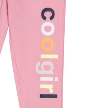 Load image into Gallery viewer, Girls Printed Peach Track Pant
