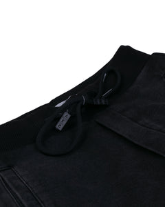 Boys Fashion Black Cross Pocket Jeans