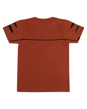 Load image into Gallery viewer, Boys Casual Orange Round Neck T Shirt
