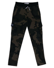 Load image into Gallery viewer, Boys Solid Green Army Print Track Pant
