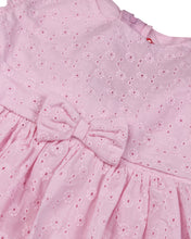 Load image into Gallery viewer, Girls Embroidered Casual Pink Frock
