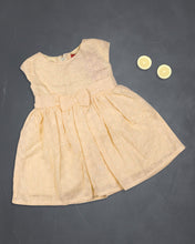 Load image into Gallery viewer, Girls Embroidered Casual Yellow Frock
