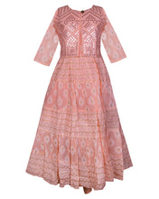 Load image into Gallery viewer, Girls Ethnic Embellished Peach Chuddidar Set
