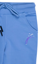 Load image into Gallery viewer, Girls Solid Sky Blue Stretchable Capri
