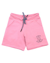 Load image into Gallery viewer, Girls Solid Pink Casual Shorts
