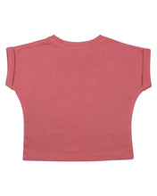 Load image into Gallery viewer, Girls Fancy Peach Crop Top
