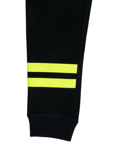 Solid Black Stretchable Track Pant