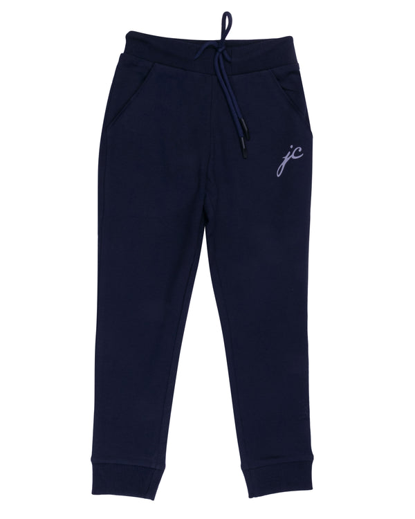 Solid Blue Stretchable Track Pant
