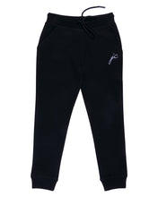 Load image into Gallery viewer, Solid Black Stretchable Track Pant
