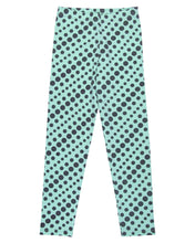 Load image into Gallery viewer, Girls Dotted Green Leggings
