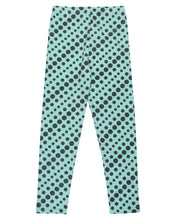 Load image into Gallery viewer, Girls Dotted Green Leggings
