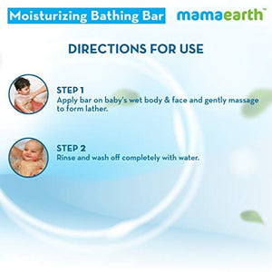Mamaearth Moisturizing Baby Bathing Soap Bar Pack Of 2 - 75gm