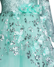 Load image into Gallery viewer, Girls Embellished Green Western Gown
