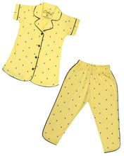 Load image into Gallery viewer, Cotton Printed Shirt &amp; Pajama Night Suit
