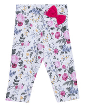 Load image into Gallery viewer, Girls Floral Printed White Capri
