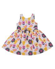 Load image into Gallery viewer, Girls Floral Printed White Cotton Frock
