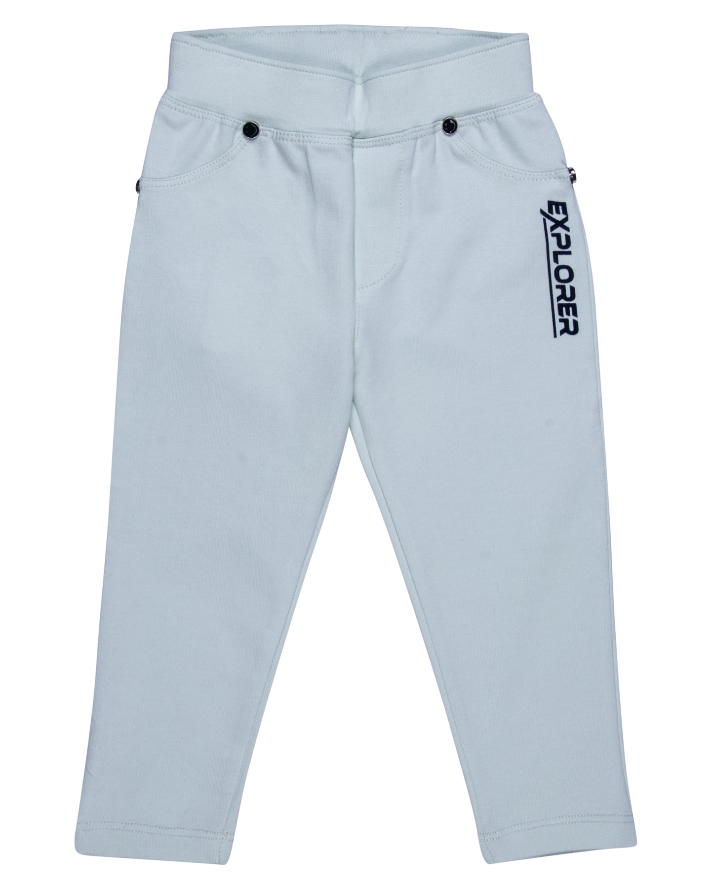 Girls Stretchable Light Green Track Pant