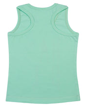 Load image into Gallery viewer, Girls Printed Green Sleeve Less Top
