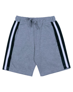 Boys Plain Light Grey Hosiery Shorts