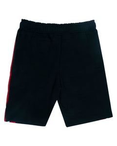 Boys Plain Black Hosiery Shorts